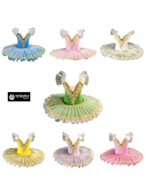 Vestito Tutù Saggio Danza Bambina Ragazza Girl 110-160 Ballet Tutu Dress DANC283